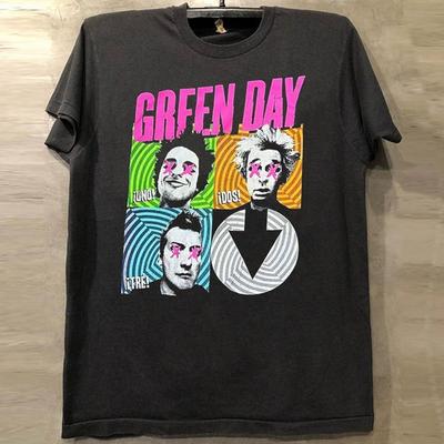 Vintage Green Day Band Graphic Basic Black Unisex T Shirt Reprint WA4470