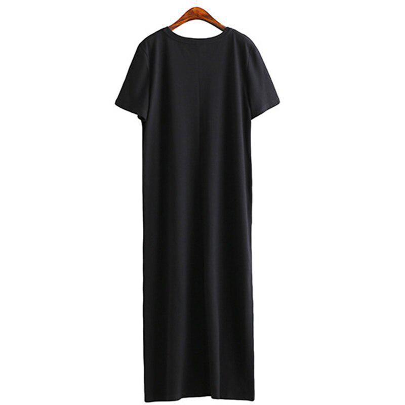 side split long maxi shirt