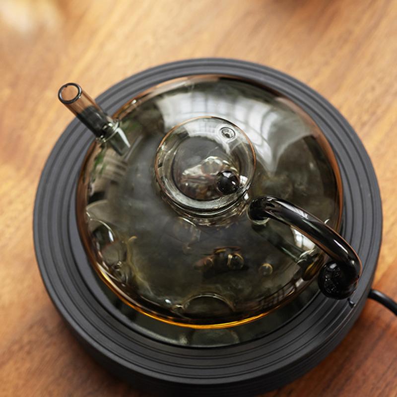 Tea Pot With Infusers For Loose Tea Glass Electric Kettle Glass Tea Kettle With Heating Pad Hot Tea Maker With Handle Teapot