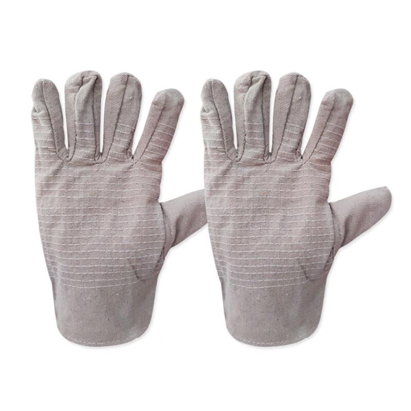 Thickened Double-Layer Canvas Work Gloves One Size Fits All