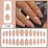 Almond Shape Press-On Nails Solid Color False Natural Look Wearable Nail Tips