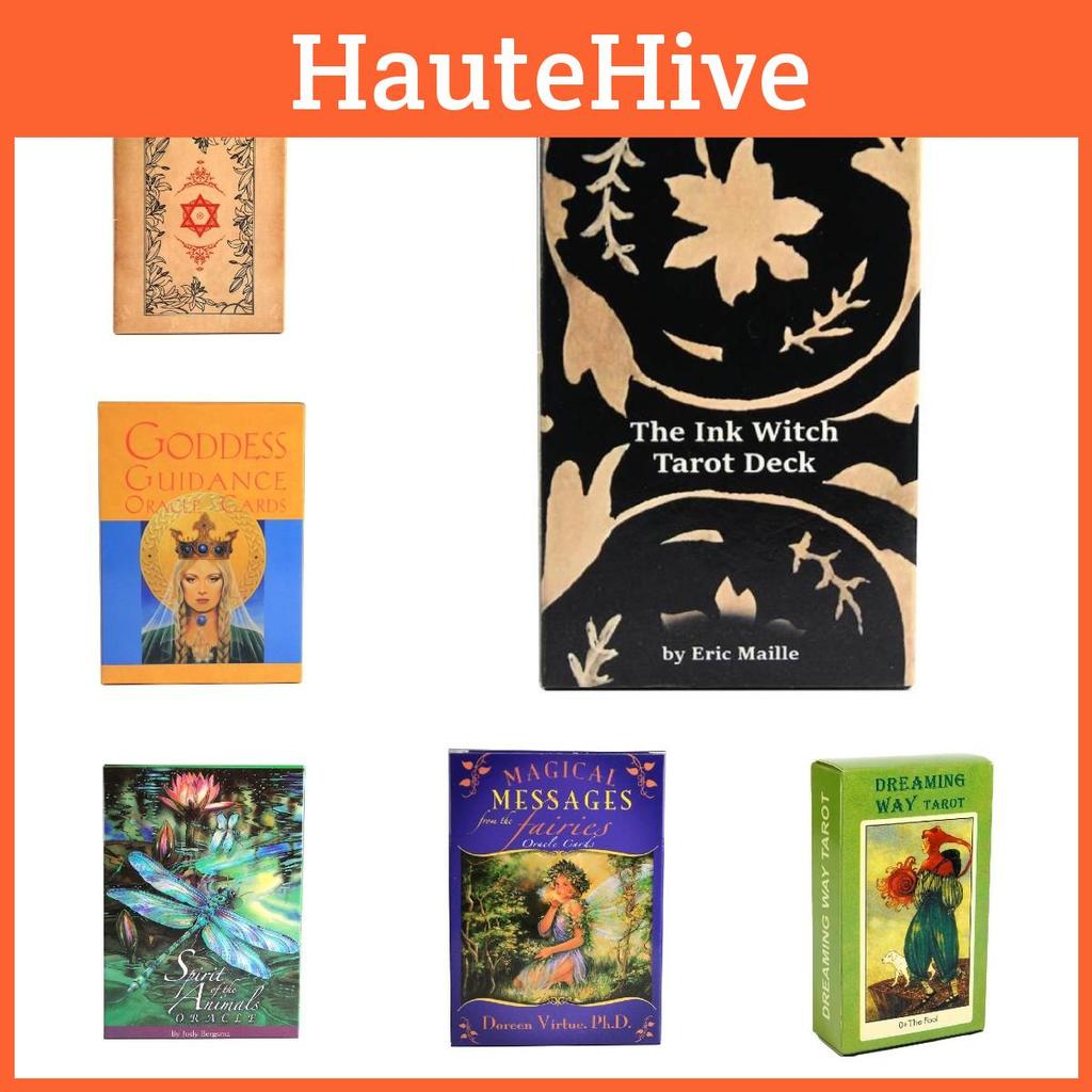 Premium Copper Paper Green Glyphs Lenormand Tarot Cards For Insightful Readings