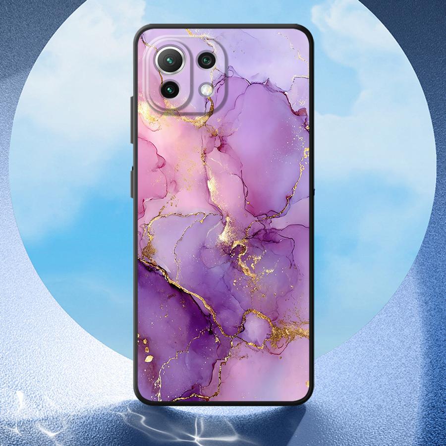 Farbige Marmor Hülle für Xiaomi Mi 11T 11 15 Pro 10T 13 Lite 12X 14 12T Pro 12 Funda Handyhülle