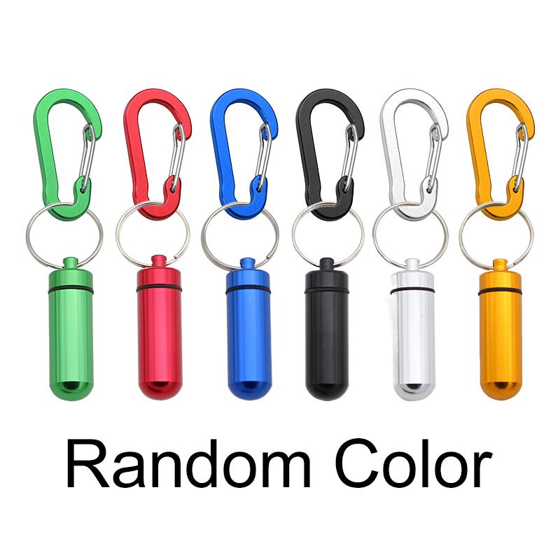 Mini Portable Pill Box Waterproof Aluminum Cases Tablets Bottle Medicine Vitamin Pillboxs Fish Oils Container Organizer Storage