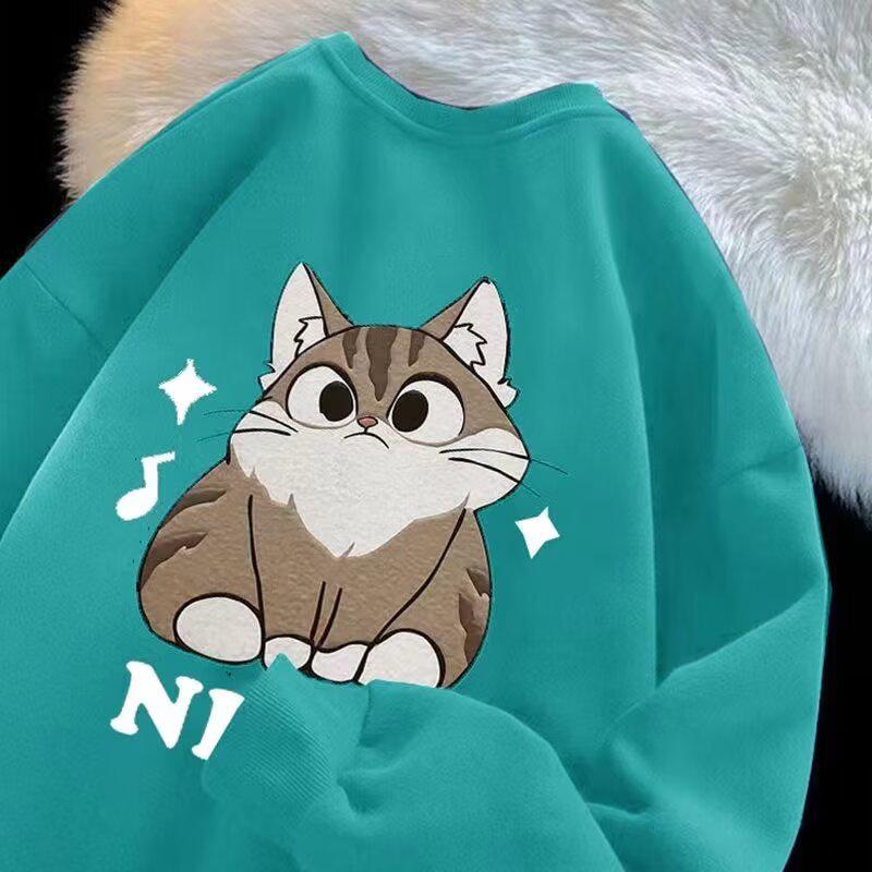 Men's Youth Round Neck Loose Hoodie - Spring/Autumn 2025 Edition