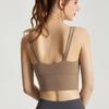 Women's Shockproof High-Intensity Sports Bra – Anti-Sagging Yoga Vest with Fixed Cup