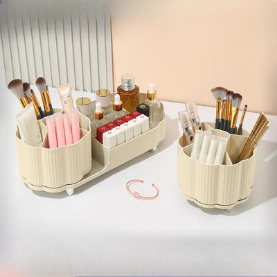 Cosmetica Opbergdoos Roterende Pennenhouder Kaptafel Bureau Grote Capaciteit Make-up Kwasten Lippenstift en Oogschaduw Planken