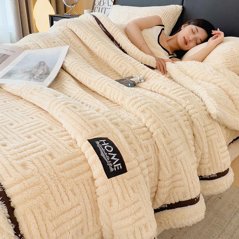 Winter Thick Warm Blanket, Office Nap Blanket, Sofa Cover Blanket, Milk Velvet Blanket