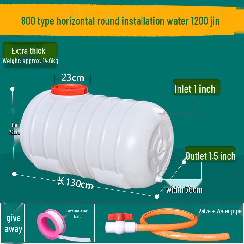 Lebensmittelechter Kunststoff-Wassertank mit großer Kapazität - Horizontal rechteckiges Design für den Heimgebrauch