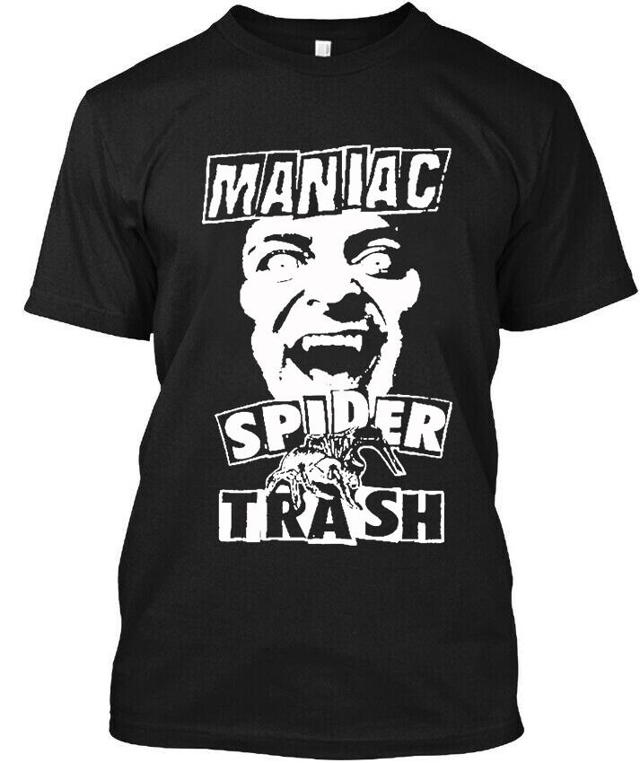 Новый популярный! Футболка с логотипом Maniac Spider Trash American Vintage Retro Размер S-5XL Унисекс S