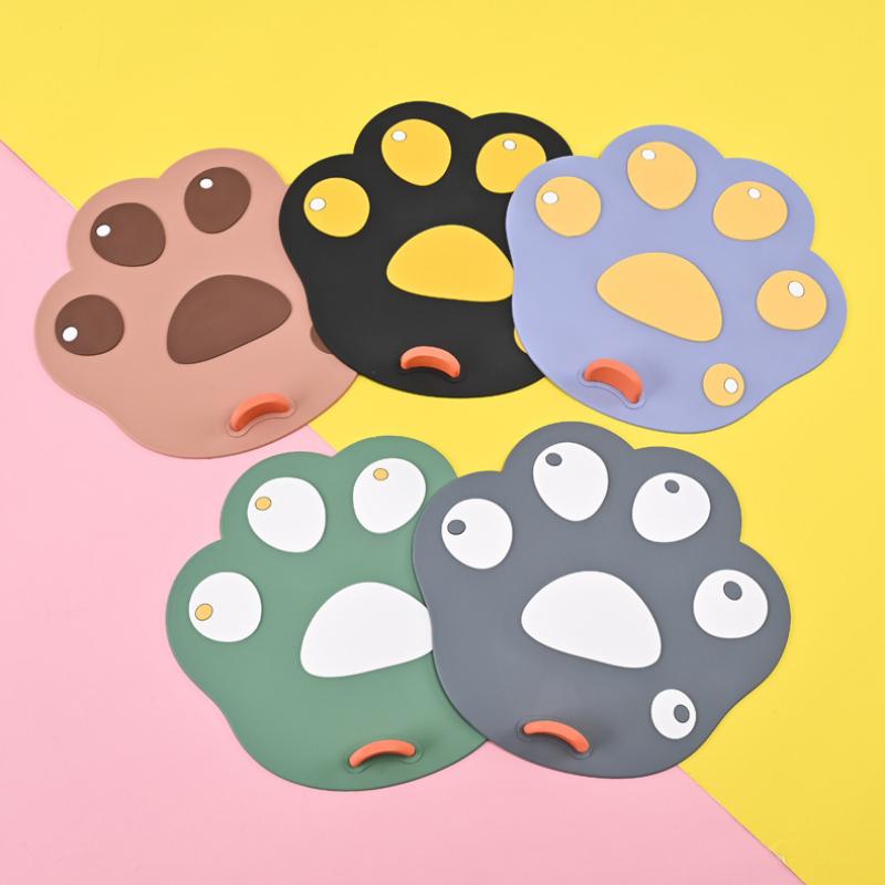 Cat Paw Silicone Floor Drain Anti Odor Pad Toilet Pad Bathroom Sewer Deodorant Cover Water Stopper Kitchen Sink Plug Strainer