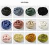 Women's Cotton Linen Artistic Solid Color Silk Scarf, Sun Protection Beach Neck Scarf, Japanese Style Long Gauze Scarf