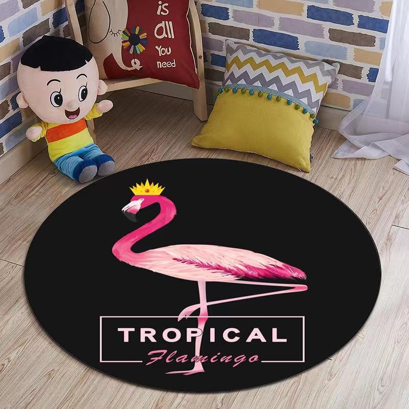 Cute Cartoon Cherry Blossom Magic Tarot Round Carpet Home Living Room Bedroom Floor Decoration Computer Chair Mat Carpet