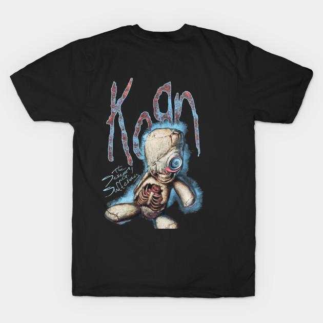 

Men Black Print T-shirt Retro Korn Tour 2025 No-Cut Transfer Paper Print Cotton Tshirt 4XL