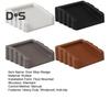 4Pcs Rubber Door Stopper Wedge Wall Protector Heavy Duty Anti-slip Windproof No Drilling Anti-collision Carpet Tile Concrete Wooden Floor Doorstop