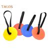 Soccer Goal Target Flat Cones Soccer Hockey Shoot Target with Adjustable Tapes Sports Goal Reactive Agility Training Aid for Lacrosse Baseball