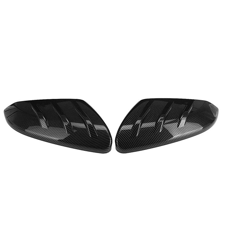 For Honda Civic 10th 2016- Car Rearview Side Mirror Cover Wing Cap Exterior Sticker Door Rear View Case Trim Carbon Fiber
