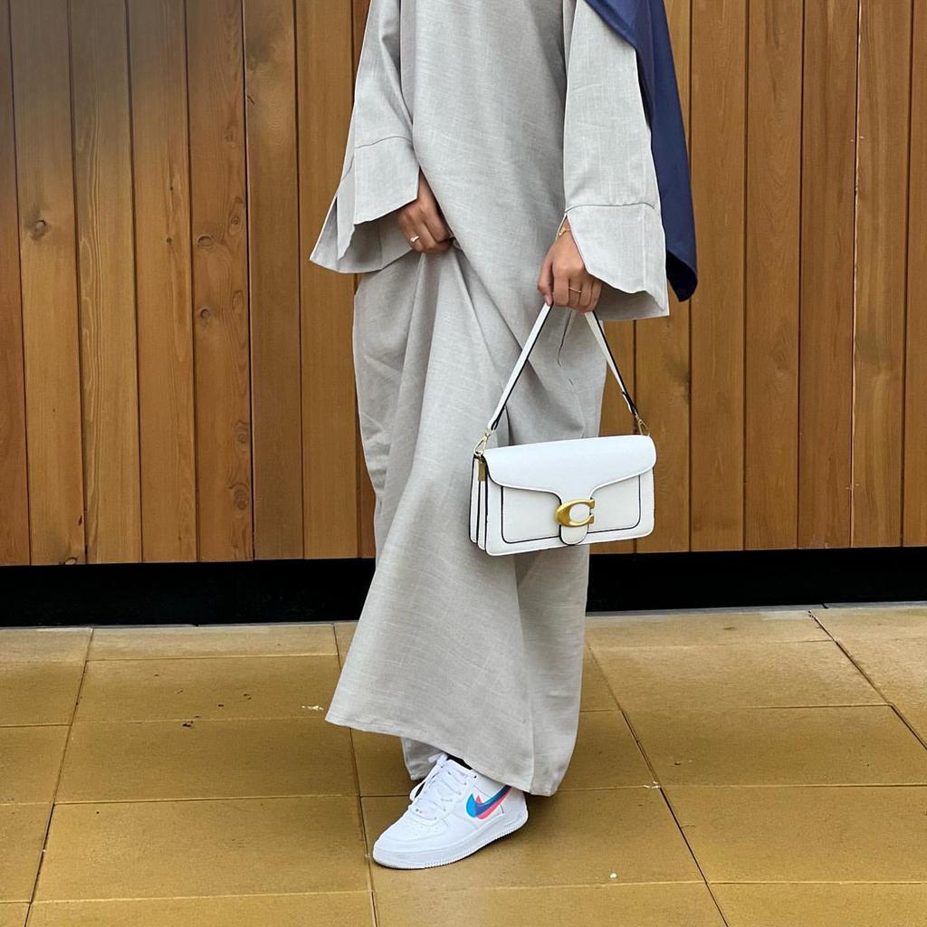 2024 Elegant Plus Size Loose Fit Muslim Dress for Middle East & Turkey