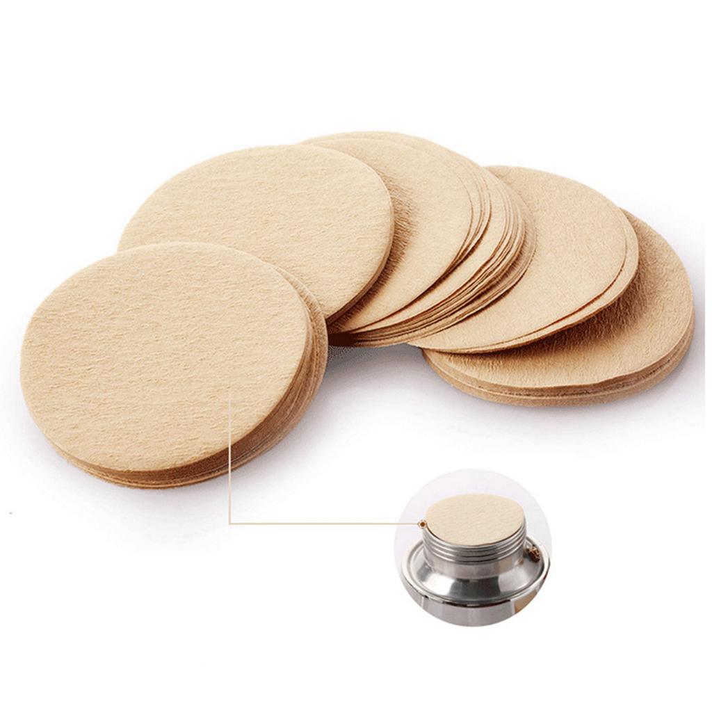 Buy 100 PCS Replacement Paper Filters Paper Coffee Filter Round Coffee ...