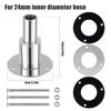 Straight Thru Hull Exhaust Skins Fitting for Marine Car 24mm Inner Diameter Tube Pipe 316 Stainless Steel Thru Hull Exhaust Skin