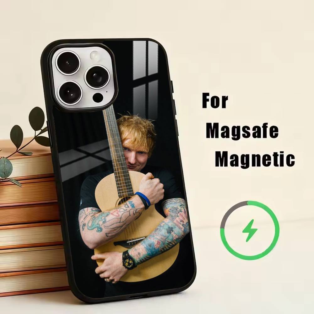 male singer-D-Ed Sheeran Phone Case For iPhone17,16,15,14,13,12,11 Plus,Pro Magnetic For Magsafe Wireless Charging
