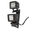 Double-layer Work Light Bracket Dual A-Pillar Light Brackets Dual Lower LED Work Light Mounts Kit for 07-17 Jeep Wrangler JK/JKU