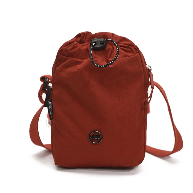 Women's Lightweight Crossbody Nylon Bag for Sports and Bottles