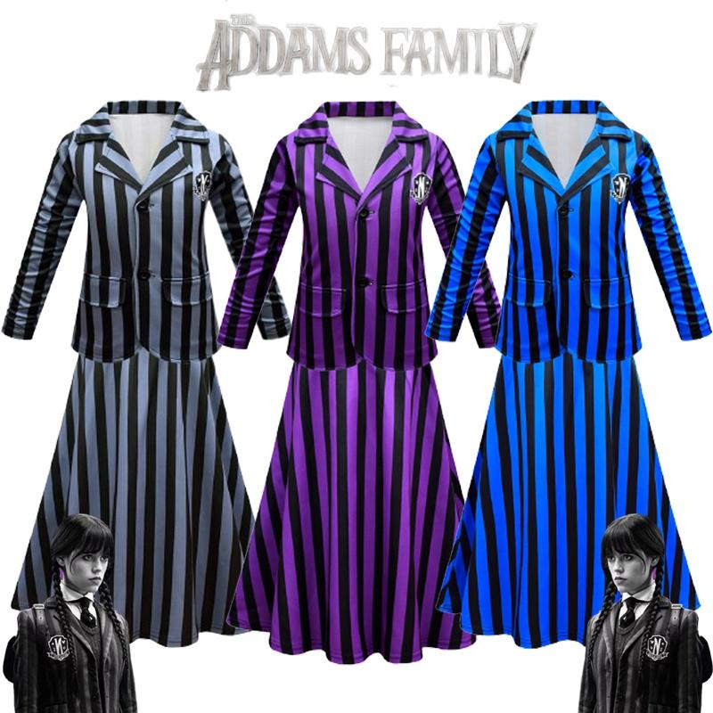 Stylish Wednesday Addams Enid School Uniform Party Dress For Girls