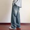 TonLion Autumn And Winter Men's Side-Slit Straight-Leg Jeans