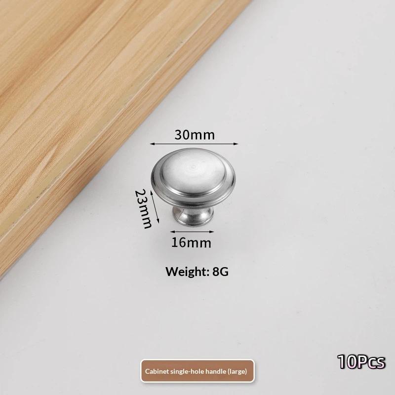 Stainless Cabinet Door Knobs Single Hole Handle Dresser Pull Handles 23Mm-30Mm With Screw Drawer Knobs Hardware Accessory