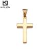 Korean Style Simple Polished Titanium Steel Cross Pendant