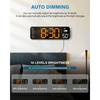 M-Modern-Digital Wall Clock With Remote Control Large LED Display Alarm Clock For Office, Classroom, Bedroom