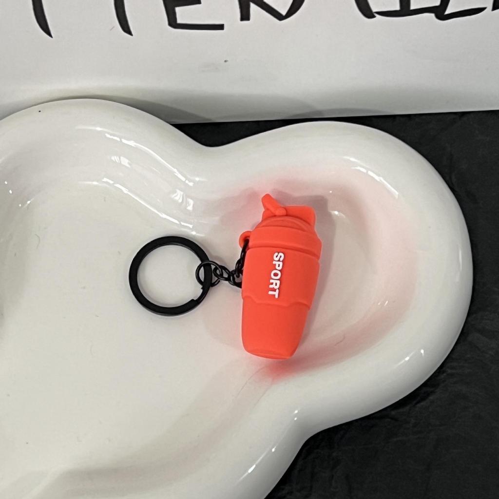 Miu Series Dumbbell Plate Keychain: Trendy Fitness Accessory & Sports Jewelry Gift