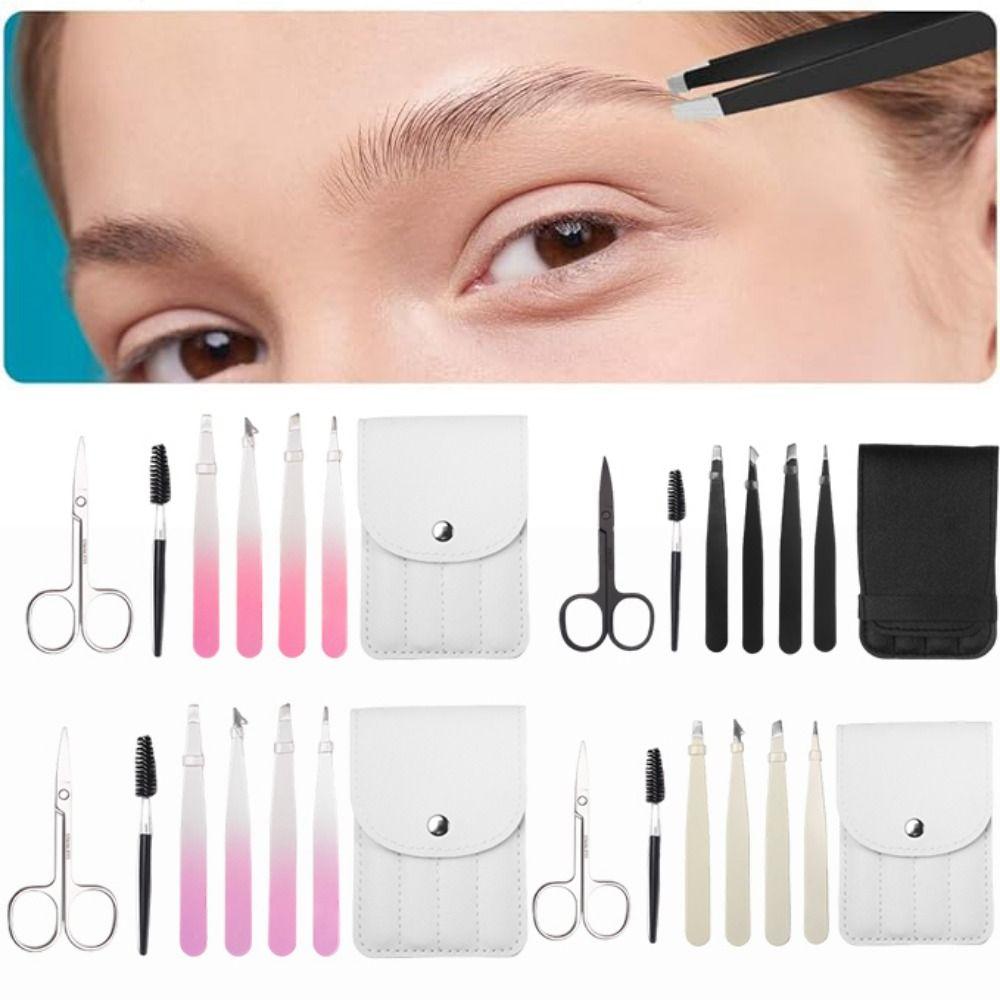 Multipurpose Eyebrow Tweezers Kit Professional Eyebrow Scissors Precision Tweezer Kit  Daily Beauty