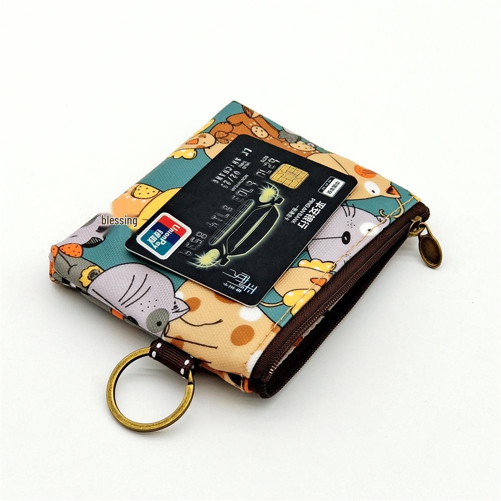 2023 Stain-Resistant Waterproof Cartoon Coin Purse & Lipstick Storage Bag with Card Holder