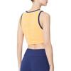 adidas Oryginalne haftowane logo kontrastowy crop top damski żółty JH0621