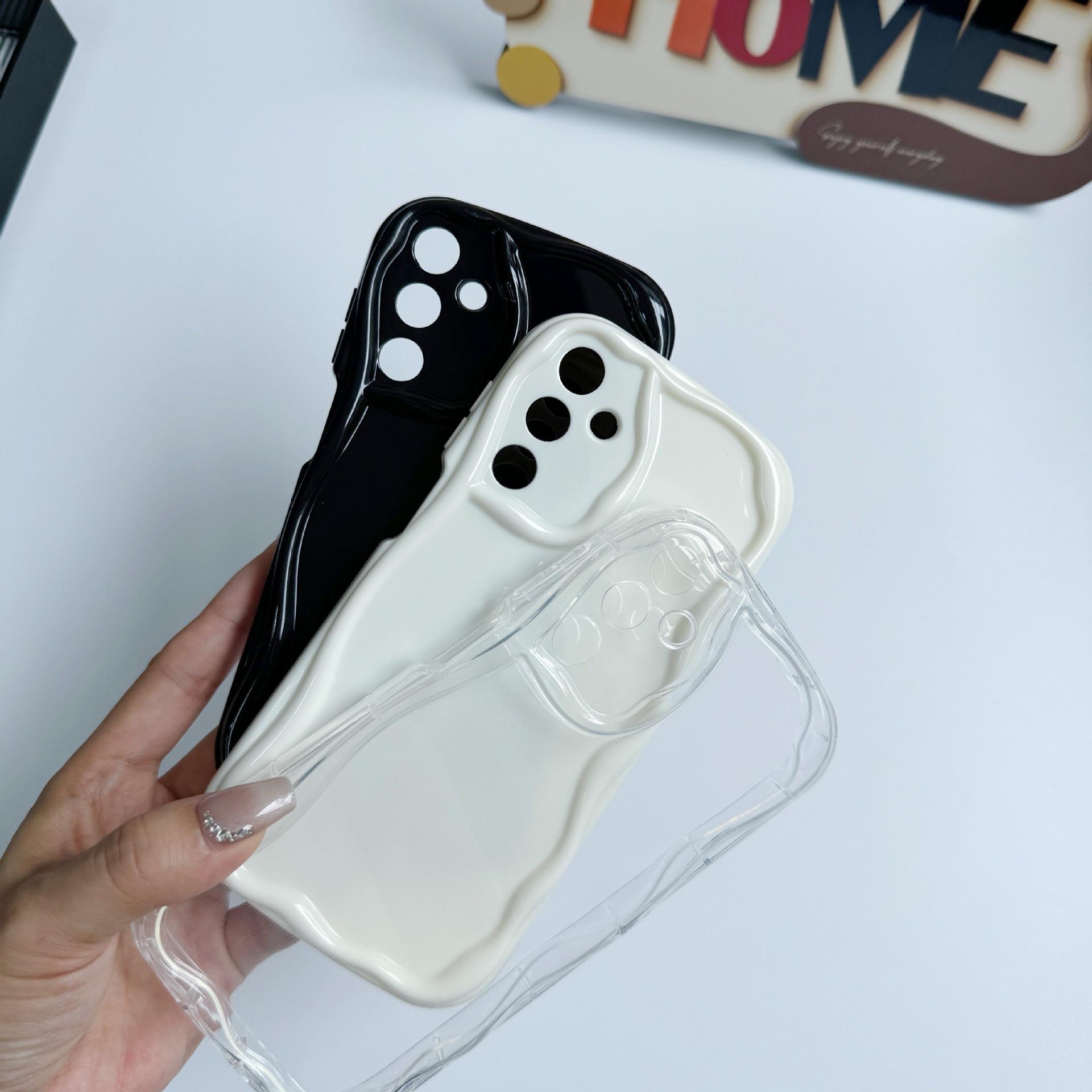 

Suitable for Samsung S25 Cream Shell Material Tpu Mobile Phone Case A06 A16 Anti-fall Mobile Phone Case S24 5G чорний