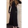 Early Autumn Knit Slimming Fishtail Skirt and Sweater Dress Set