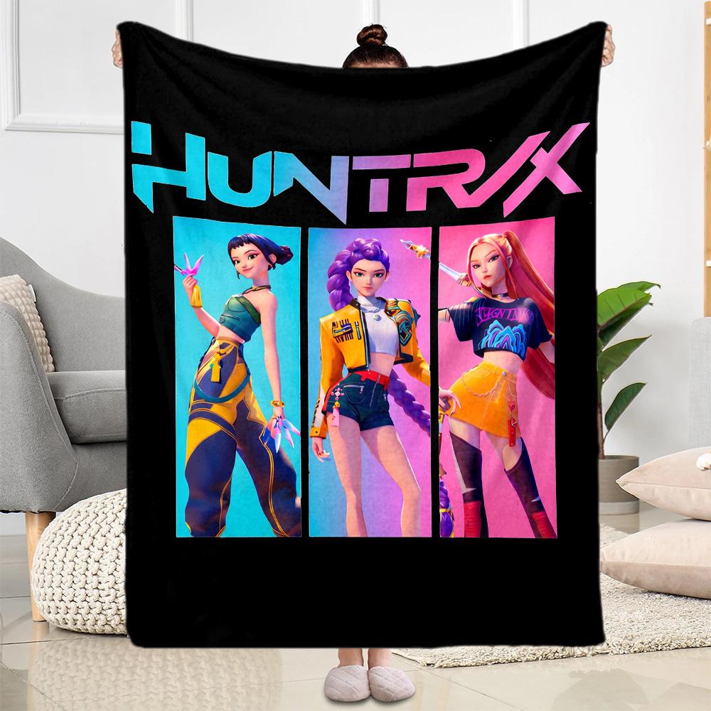 Huntrax: Urban Style Fusion Blanket Soft Warm Cozy Great for Office Chair Office Picnics Four Seasons Multipurpose Stylish Decor