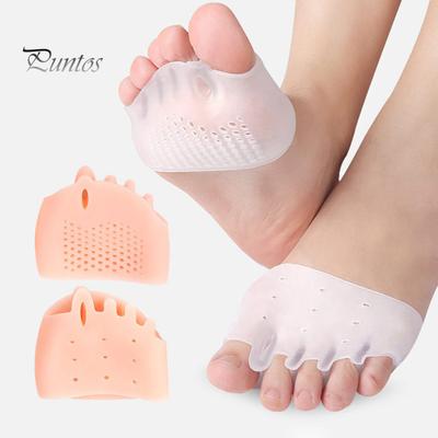 1 Par Separadores de Dedos de Silicona para Mujeres Espaciadores de Dedos de Apoyo para Dedos Superpuestos Corrector de Pie Almohadilla para el Antepié para Alivio del Dolor Plantar