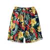 Men's Loose Plus Size Hawaiian Floral Beach Shorts - Quick-Dry, Trendy, Five-Point Design for Couples