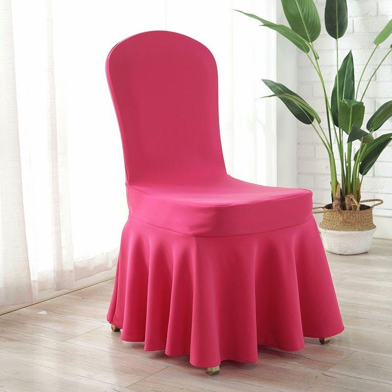 Sun Skirt Elastic Air Layer Chair Cover, Thickened Universal Chair Cover, Hotel Wedding Banquet Chair Cover