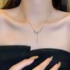 Inspired Galaxy Titanium Steel Necklace: Luxurious & Versatile Design for Women - Light, Elegant Clavicle Chain