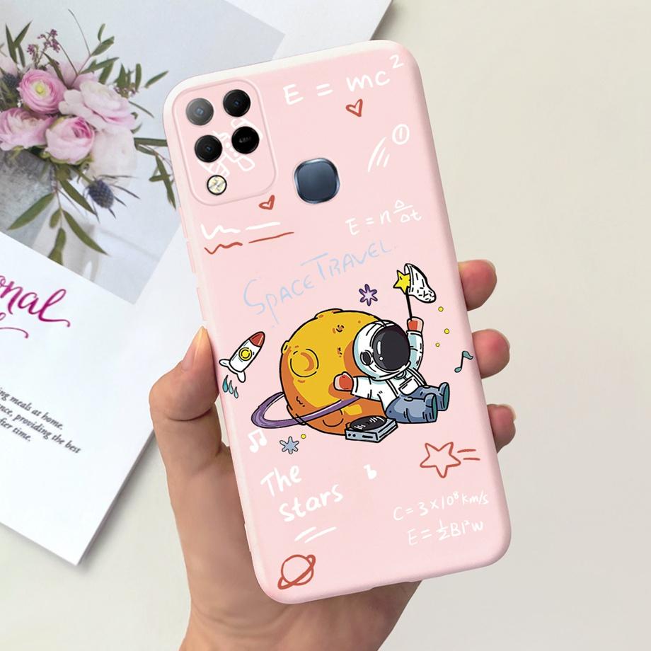 Für Infinix X689F X689 Hülle Infinix Hot 11 G37 Hot 10S NFC 10T Coque Funda Weiches Silikon Kamera Geschützt Schwarze Katze Weltraummann