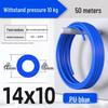 Zhuo Ji 8mm High-Pressure Transparent PU Air Hose for Air Compressors (Sizes: 4/6/10/12/14/16)