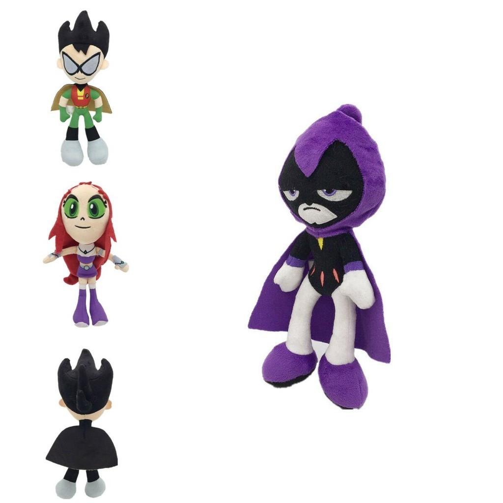 Entzückende 10-Zoll Teen Titans Go Plüschtiersammlung mit Robin Raven Cyborg