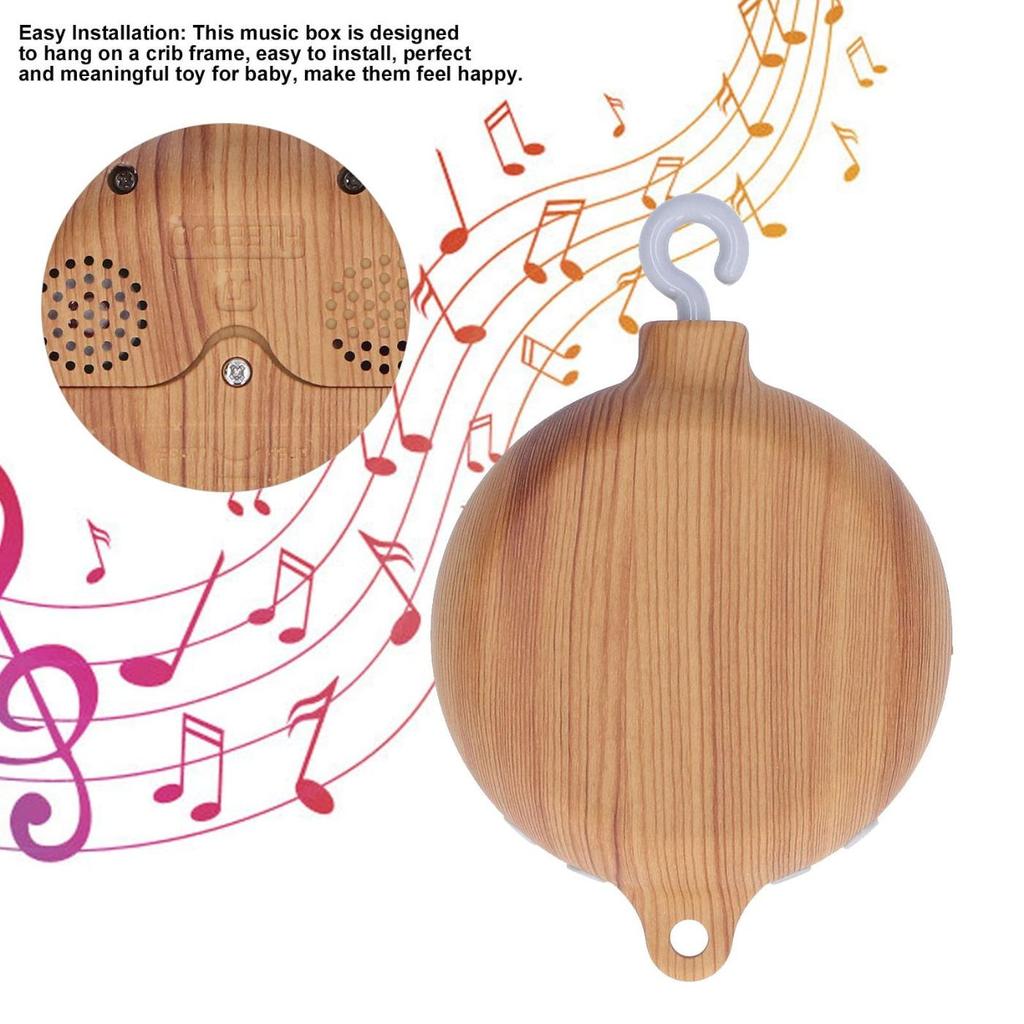 Berço Móvel Motor Caixa de Música Com Gancho Giratório Operado Por Bateria, Toca 35 Músicas (Sem Rocker)