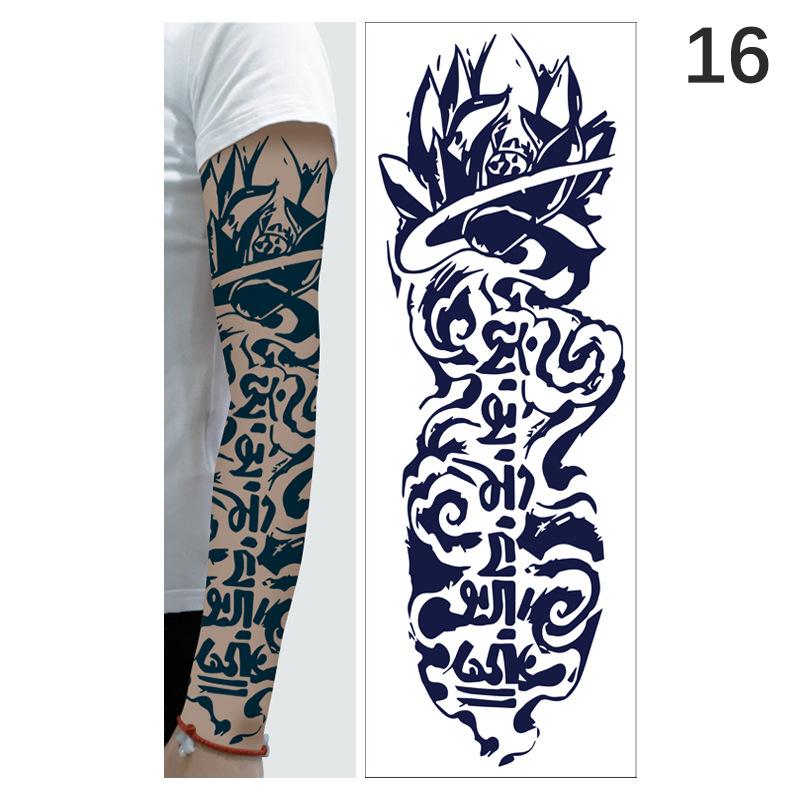 1 list dočasné tetování na celé paže Velký Totem Kmenové Tetování na Velký Rukáv Samolepka Body Art Sexy Dračí Tetování Designy Muži