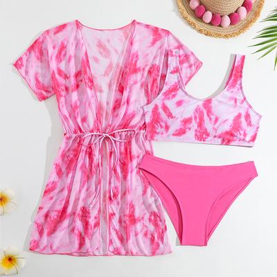 Children's Swimming Suit Set for Girls - Separate Top and Bottom Swimsuits
