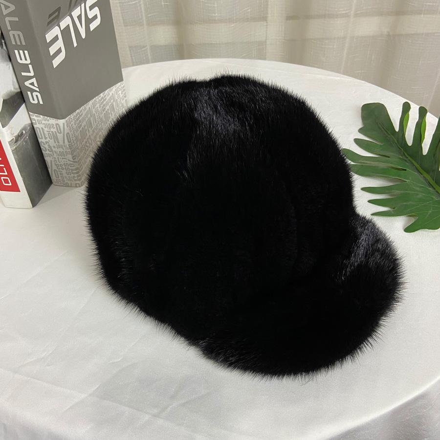 

Натуральная норковая шляпа с козырьком, бейсболка, женская, зимняя, элегантная, стильная, теплая шапка One Size